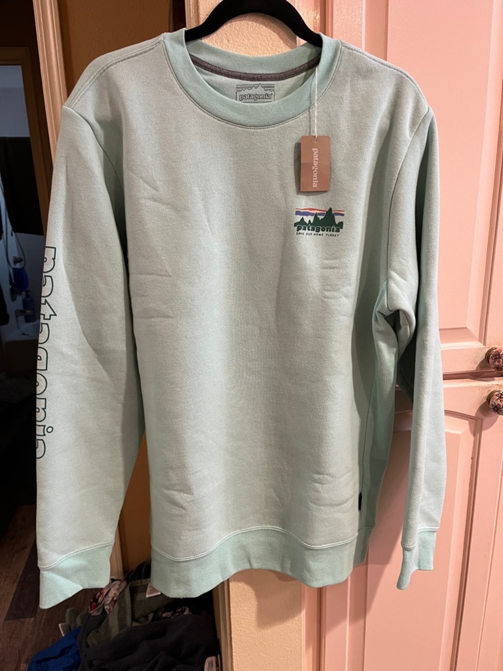 Patagonia uprisal 73 skyline crew rinsed green men med,  women lg heavier warm